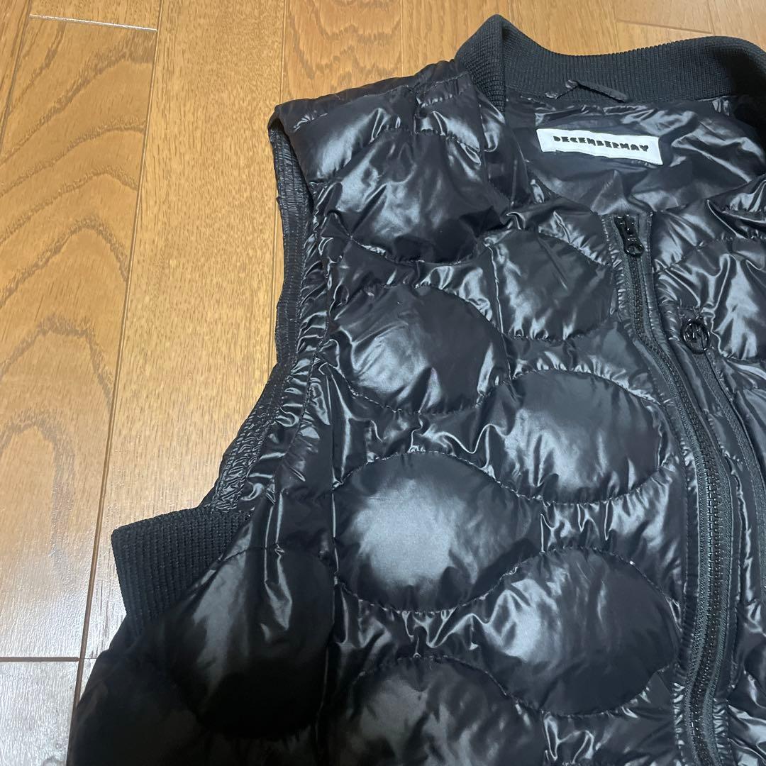ディセンバーメイ ゴルフ ダウンベスト ブラックXL極美品