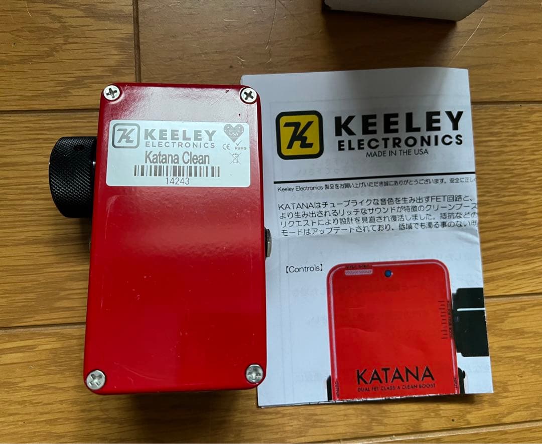 Keeley KATANA BOOST イケベ限定色　レッド