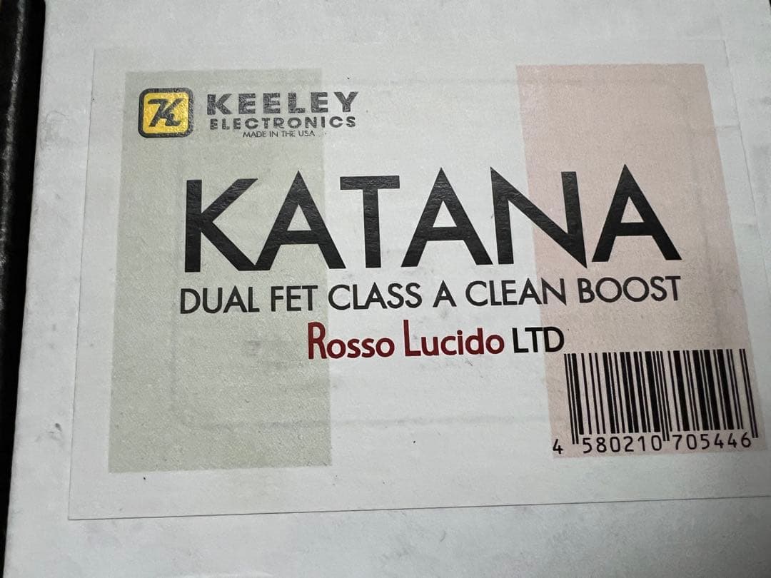 Keeley KATANA BOOST イケベ限定色　レッド