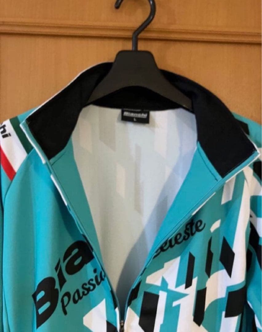 ビアンキ チェレステ ロングスリーブ ジャージ XL サイクル ウェア 長袖