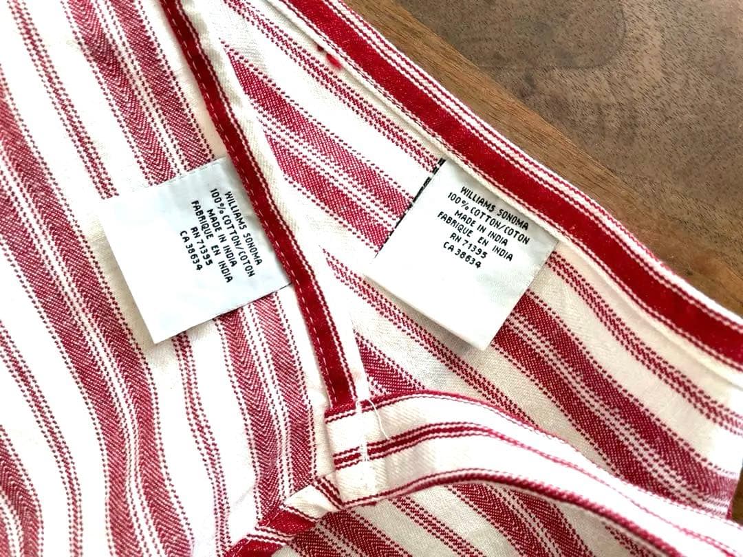 williams sonoma ウイリアムズソノマ　エプロン　親子セット