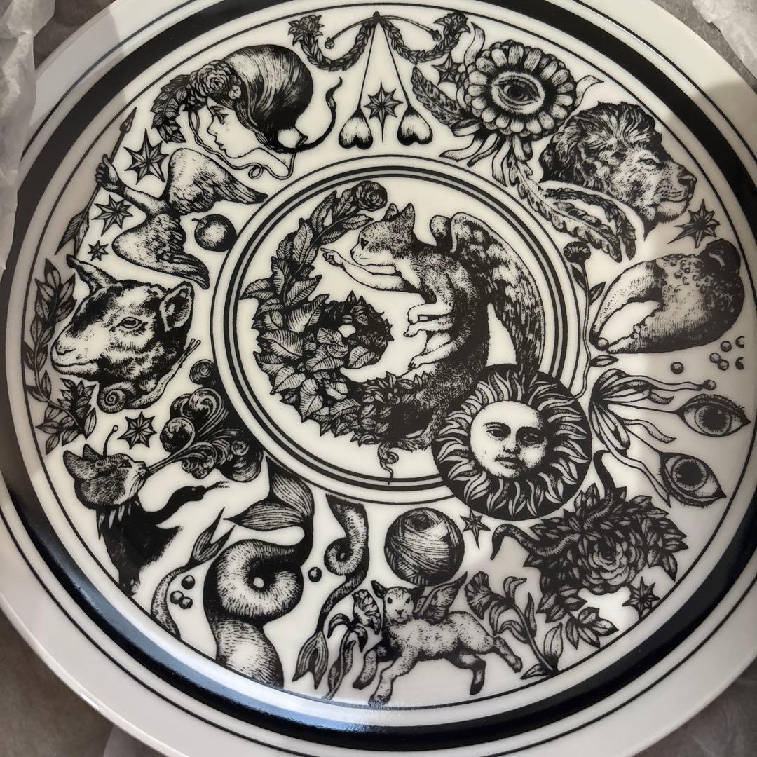 ヒグチユウコ展　CIRCUS 23㌢丸皿　星座　　ボリス雑貨店