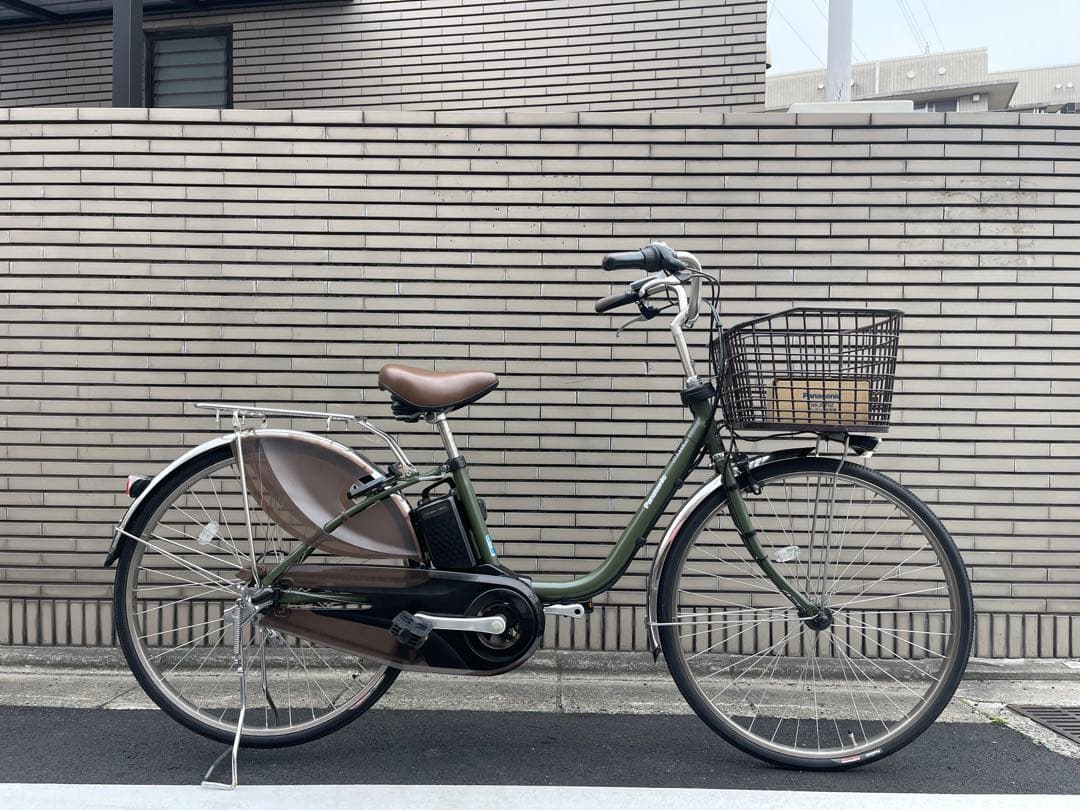 【超綺麗】オリーブグリーン 電動アシスト自転車16Ah