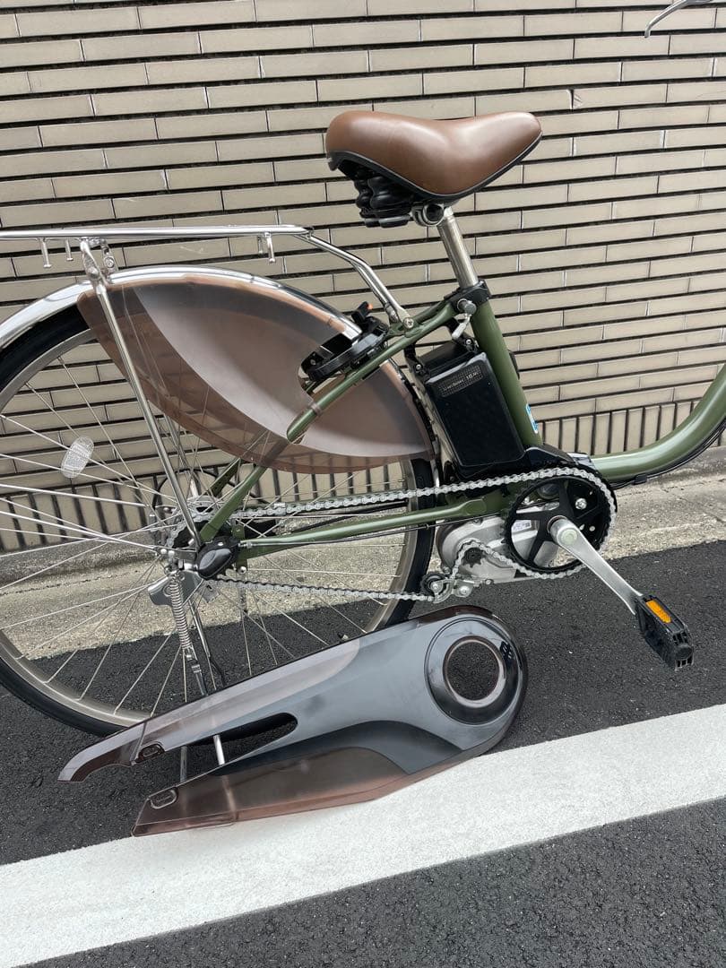 【超綺麗】オリーブグリーン 電動アシスト自転車16Ah