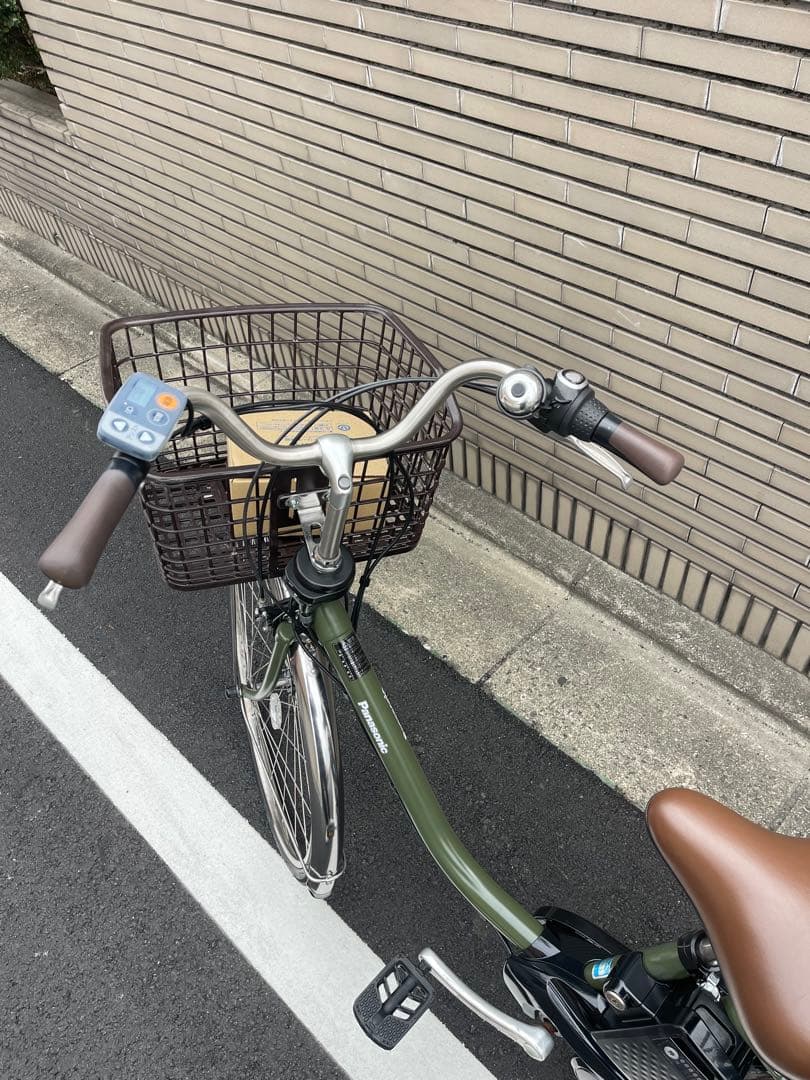 【超綺麗】オリーブグリーン 電動アシスト自転車16Ah