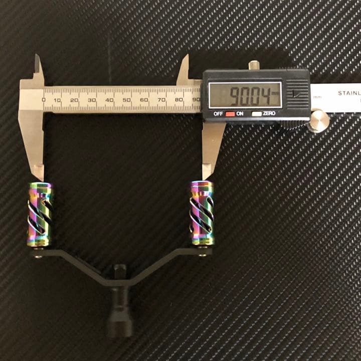 ダイワ用スピニングリールカーボンダブルハンドル カーボンハンドルノブセット
