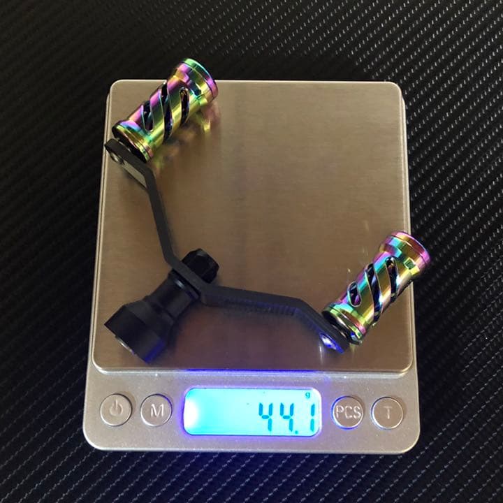 ダイワ用スピニングリールカーボンダブルハンドル カーボンハンドルノブセット