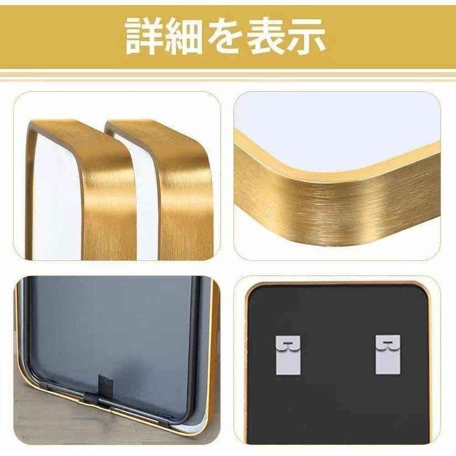 スタンドミラー おしゃれ 160cm*50cm 全身鏡 姿見 壁掛け 黒704