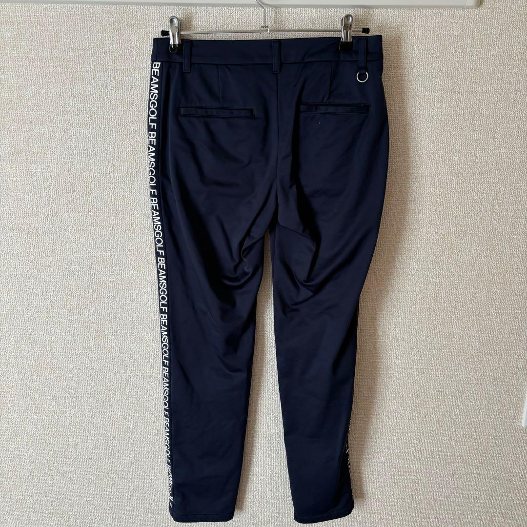 BEAMS GOLF ロゴライン エアシャット ボンディング パンツ　ネイビー