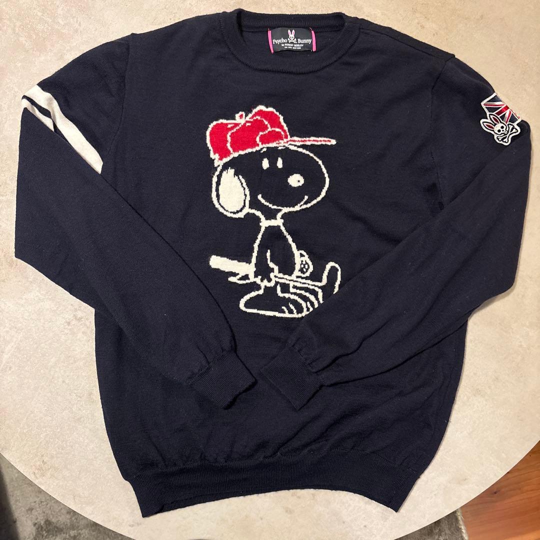 PSYCHO BUNNY サイコバニー × PEANUTS ニット サイズ L