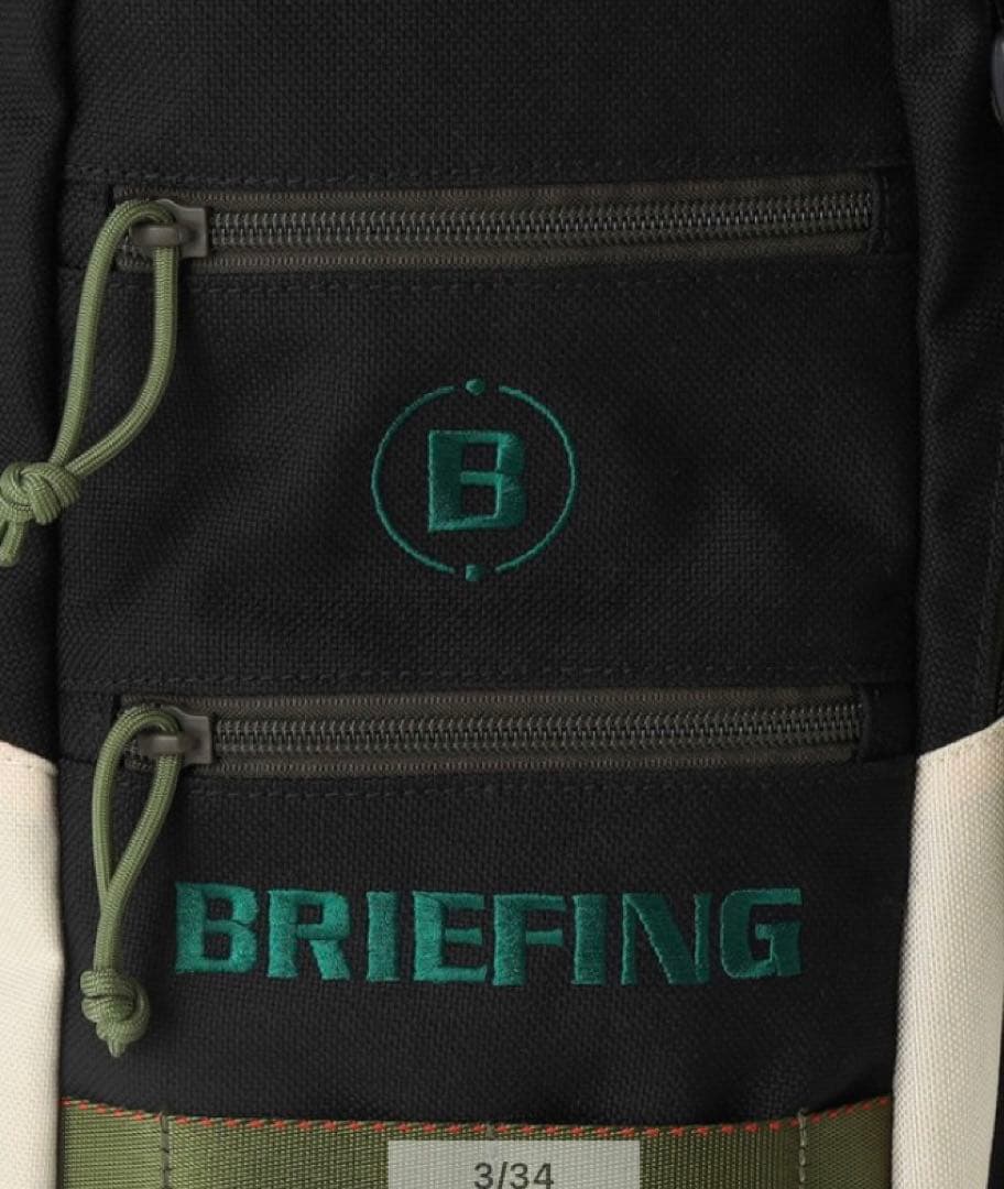 BRIEFING ブリーフィング　キャディバッグ ブラック/カーキ