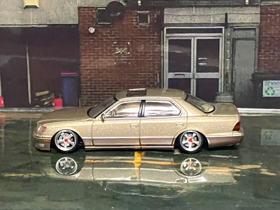TOMYTEC 1998 LEXUS LS400 ミニカー 1/64 改造