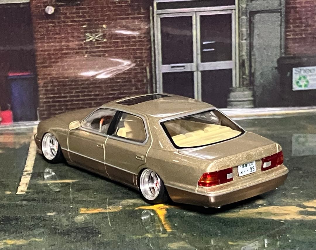 TOMYTEC 1998 LEXUS LS400 ミニカー 1/64 改造