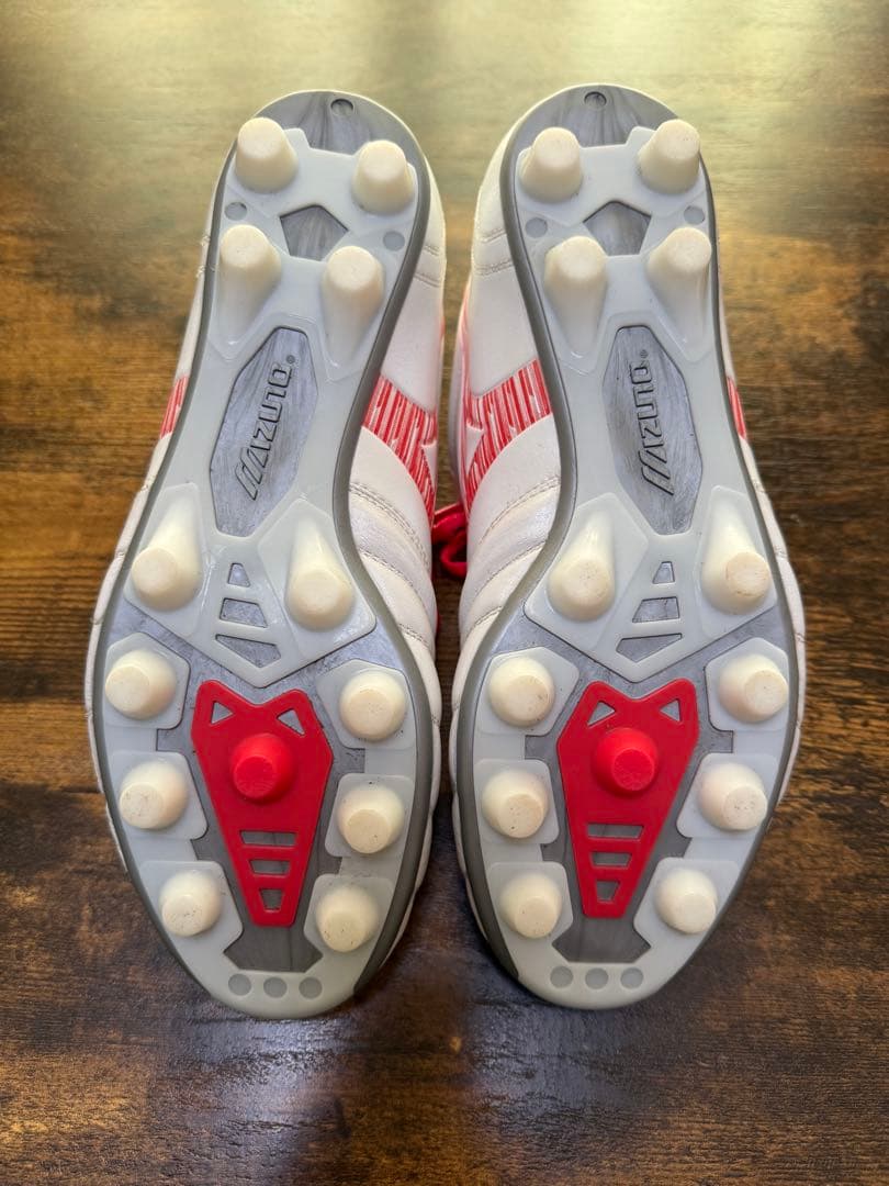 Mizuno サッカースパイク 日本製 ホワイト/レッド モナルシーダネオ