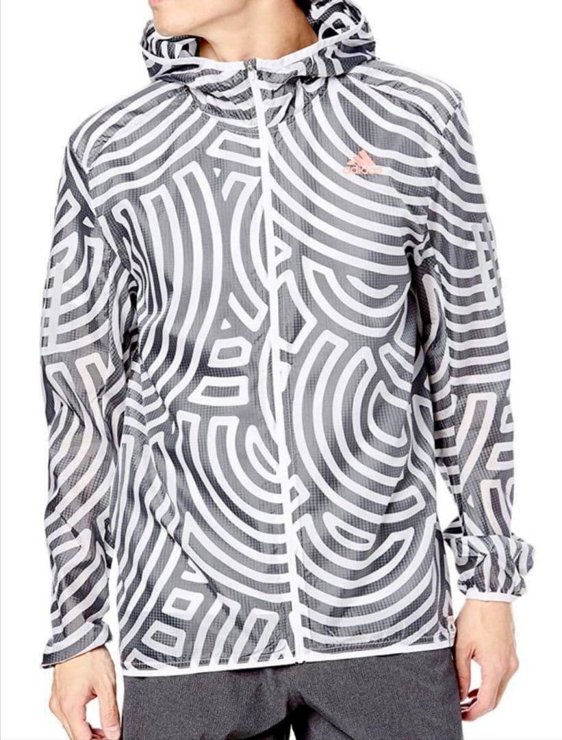 ★あまり着てない美品！★adidasナイロンパーカー★希少!大きめサイズ★ＸＸＬ