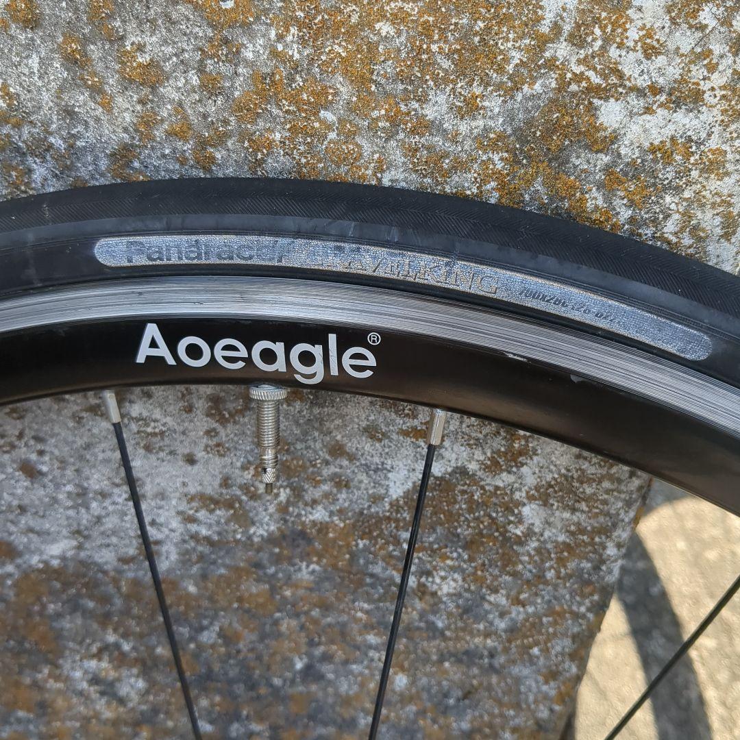 ピストバイク　ホイール　Aoeagle　タイヤ、コグ付き　700c