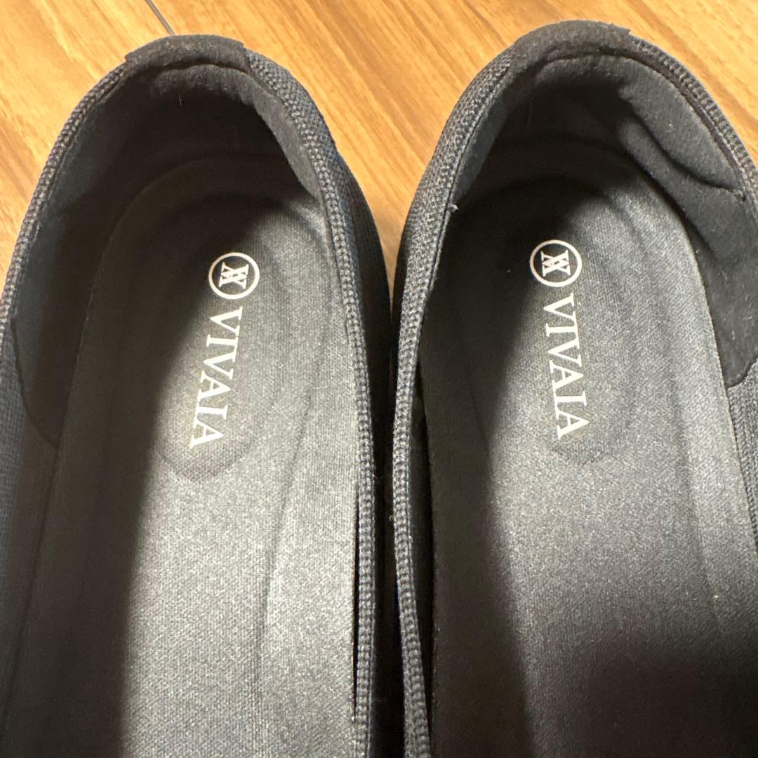 Claddaghさん専用 VIVAIA 黒 フラットシューズ リブ編み