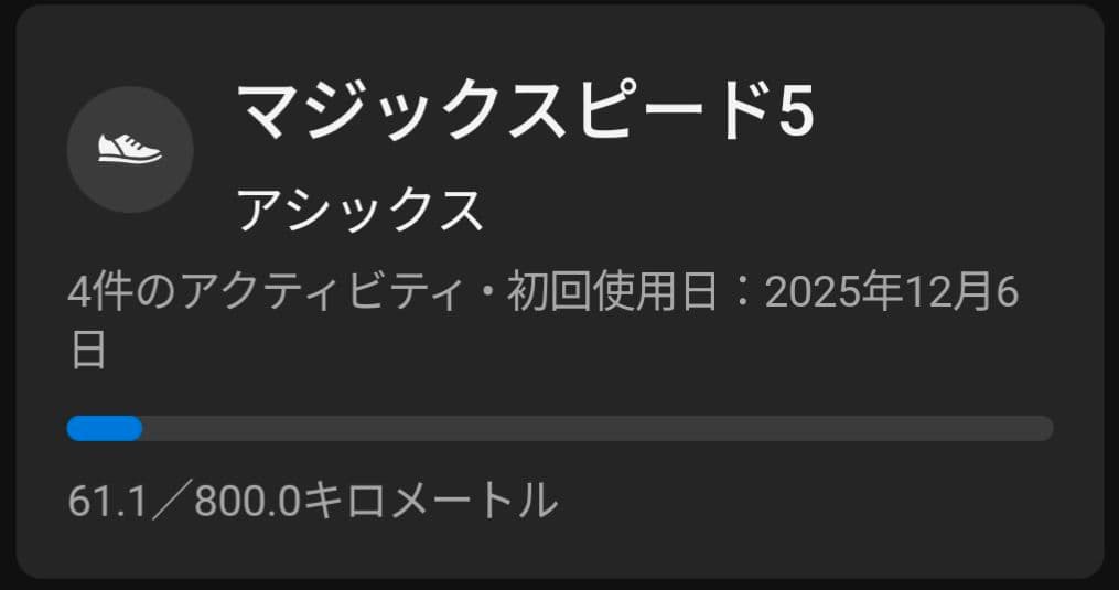 アシックス　マジックスピード5　26.5cm