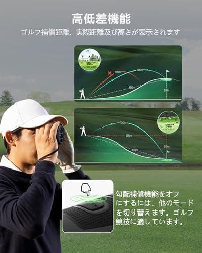 JIE ゴルフ 距離計 レーザー距離計ゴルフ 1000m/1093ydp