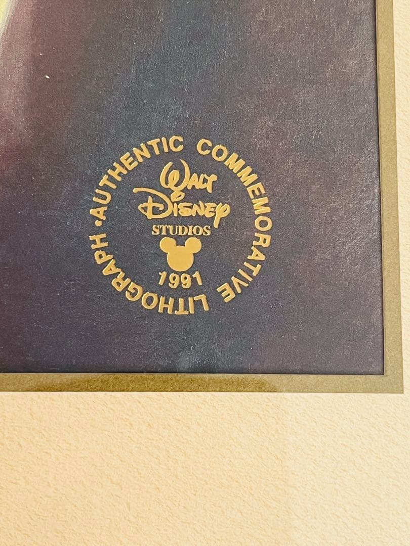 ディズニー公式 1991年限定記念リトグラフ ファンタジア ミッキーマウス
