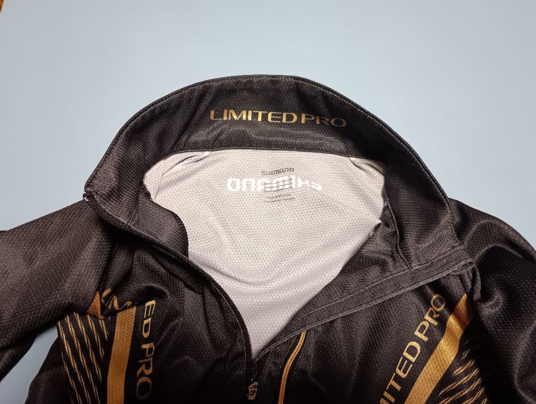 SHIMANO LIMITED PRO フルジップシャツ　長袖　M ブラック