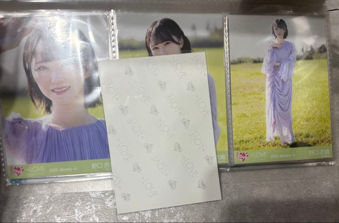 ＝LOVE 野口衣織　直筆　この空がトリガー　ヨリ コンプ