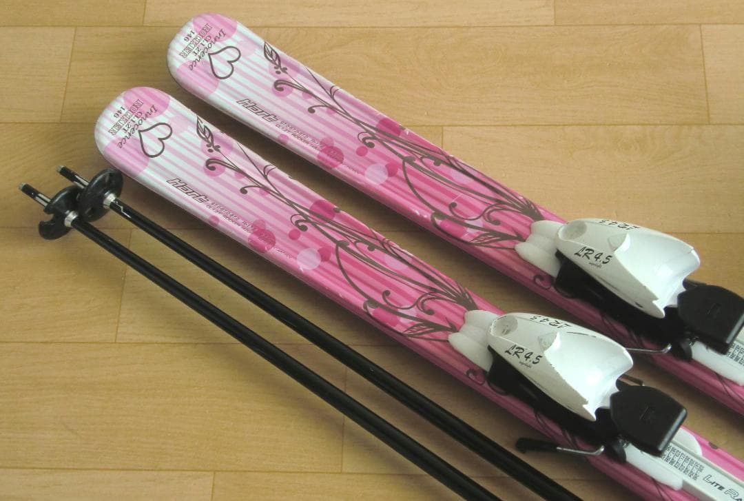 ■■送料無料■Hart■ジュニア用スキーフルセット■板146靴25■WAX済■■