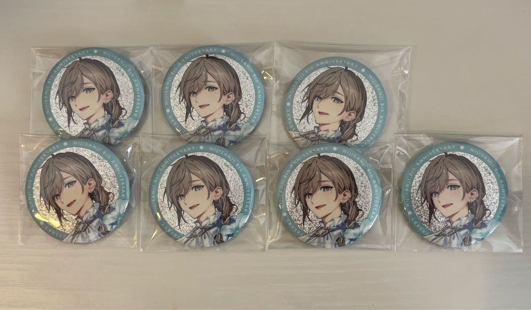 にじさんじ 8th Anniversary グリッター缶バッジ　叶
