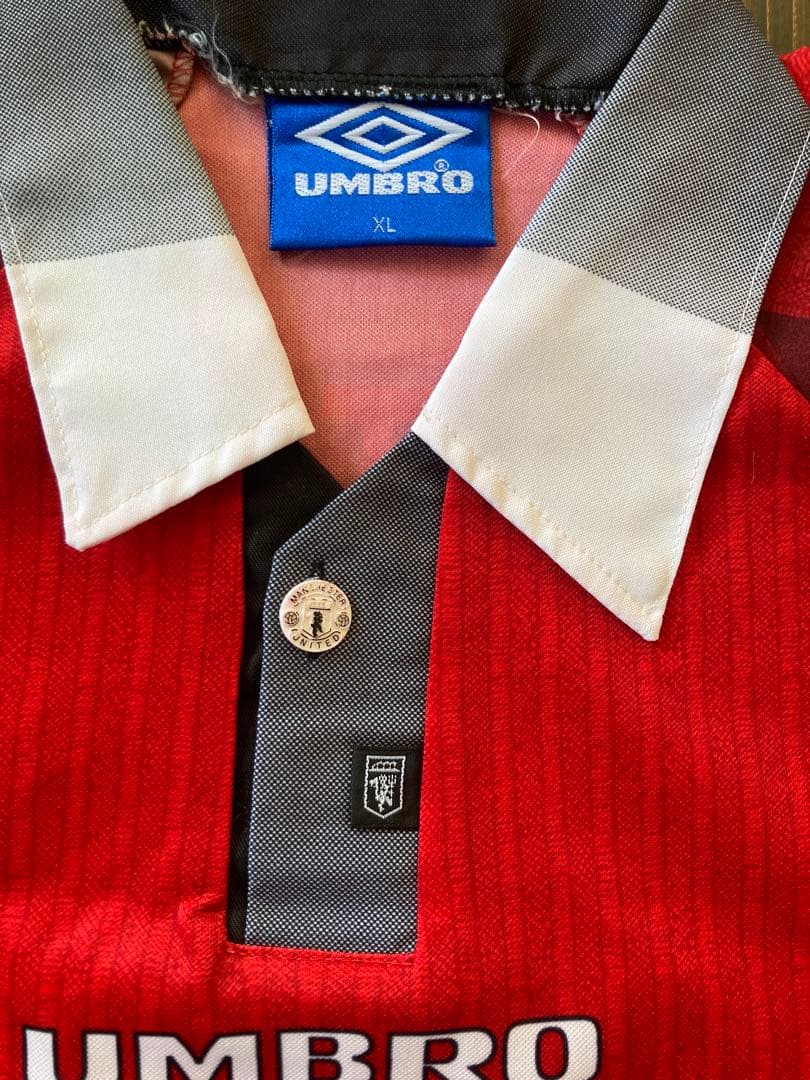 当時物！96/98マンチェスターユナイテッドUMBRO エリックカントナ XL
