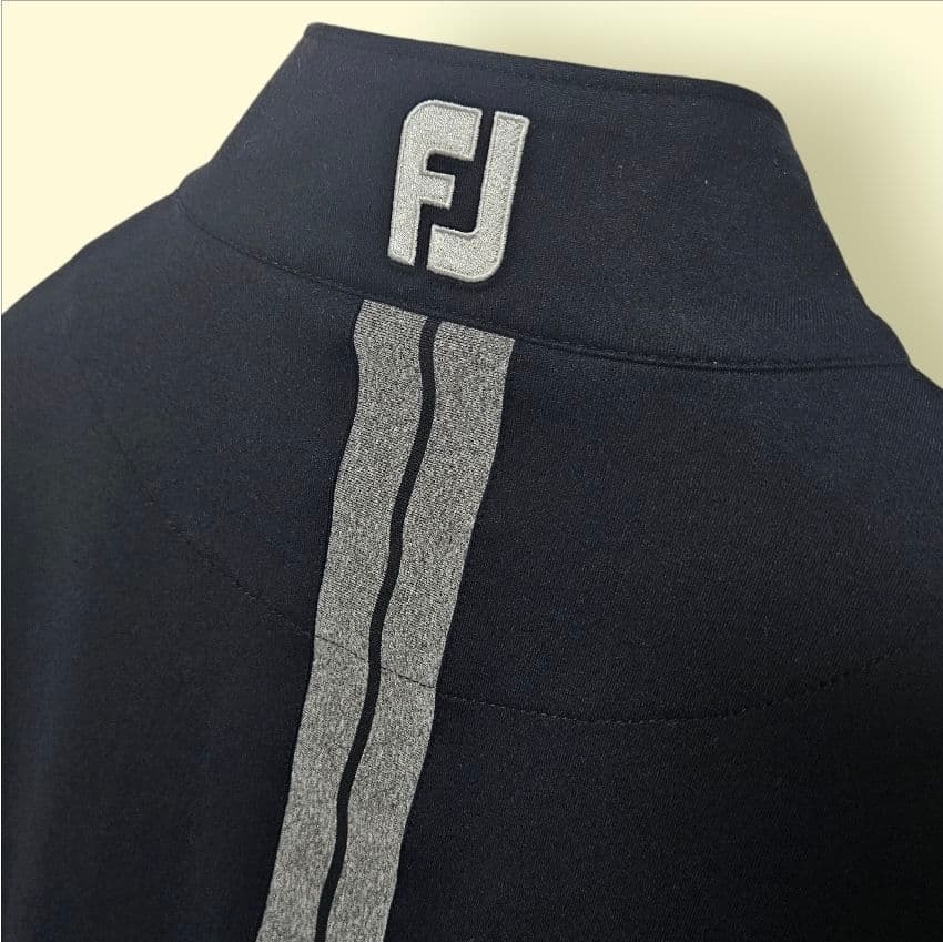 FOOT JOY メンズ ゴルフ ハ－フジップ 長袖 プルオーバー L ネイビー