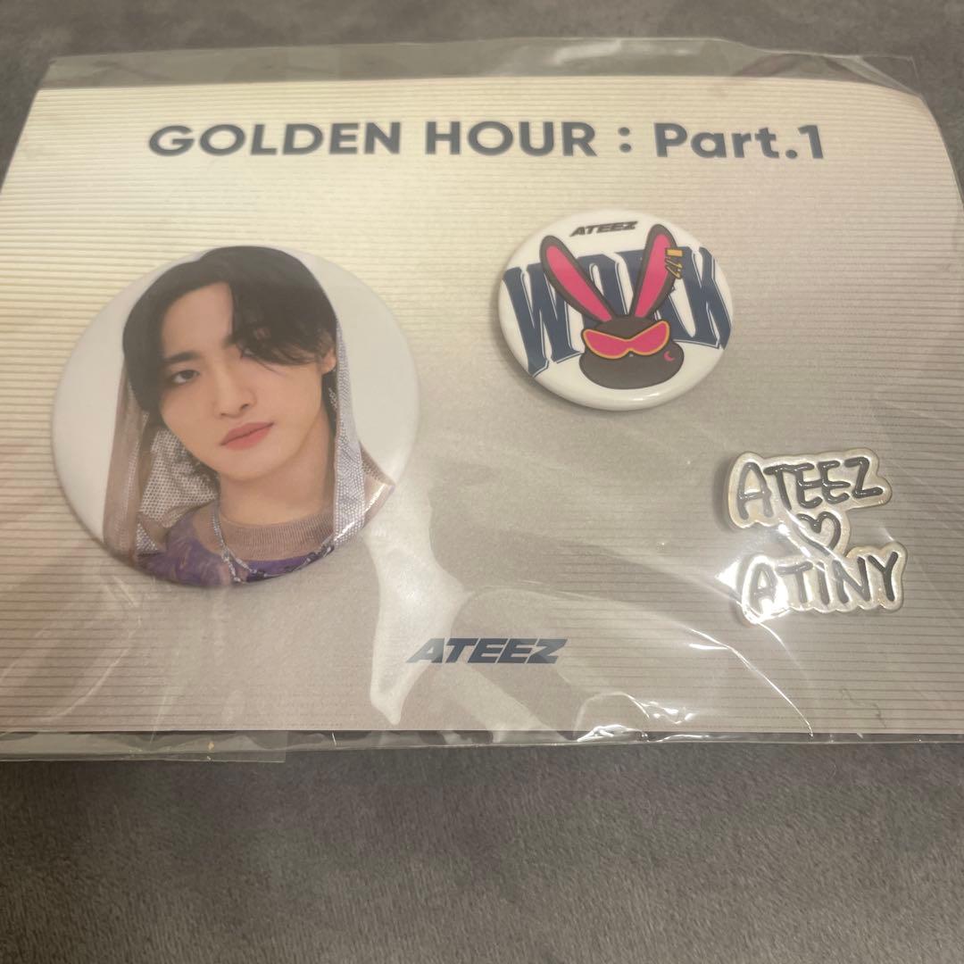 ateez golden hour ポップアップ 缶バッジ コンプリート