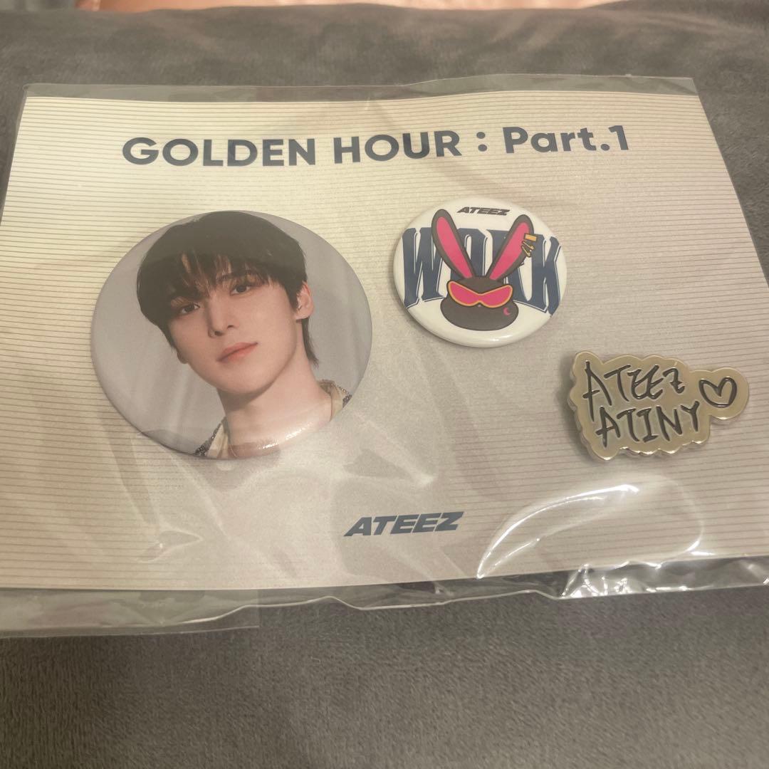 ateez golden hour ポップアップ 缶バッジ コンプリート