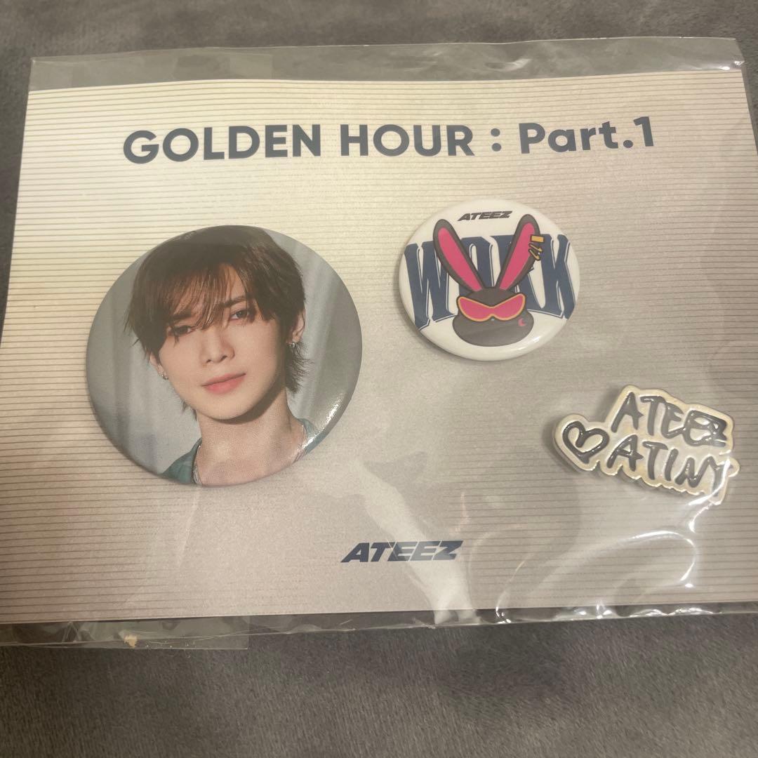 ateez golden hour ポップアップ 缶バッジ コンプリート