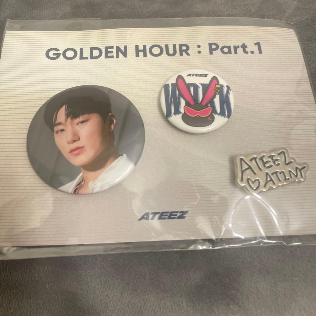 ateez golden hour ポップアップ 缶バッジ コンプリート