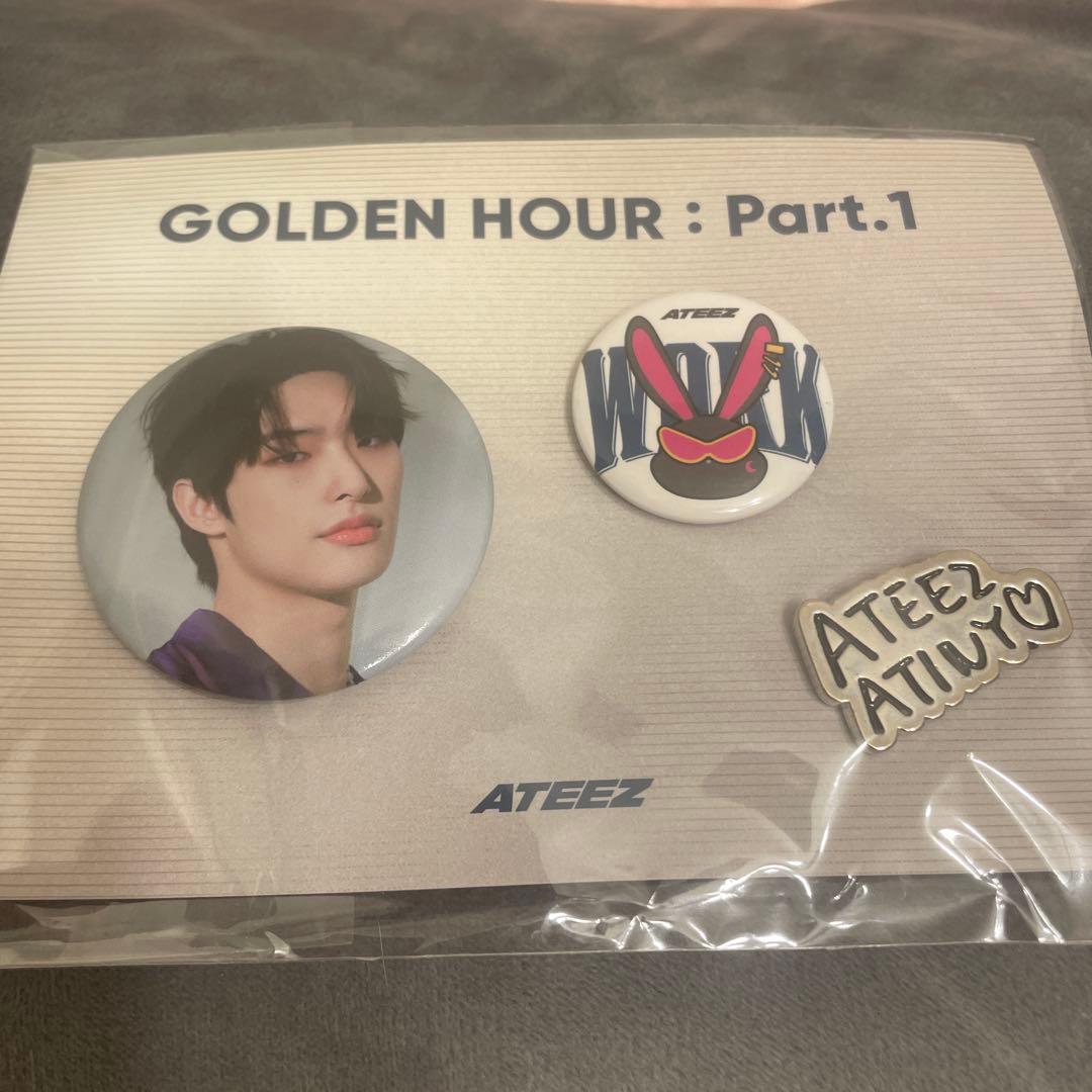 ateez golden hour ポップアップ 缶バッジ コンプリート