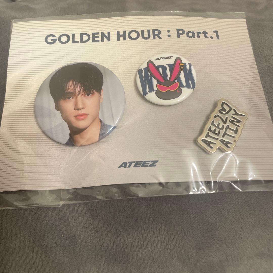 ateez golden hour ポップアップ 缶バッジ コンプリート