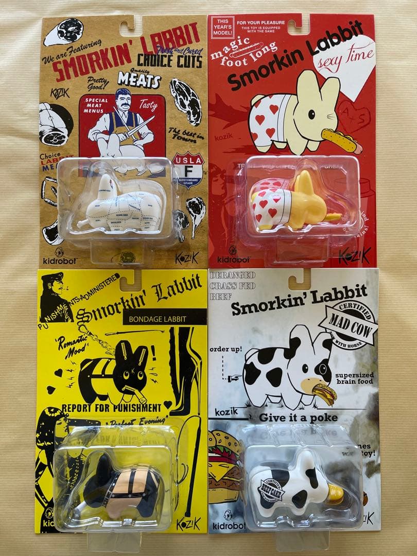 ⬛︎新品 Kidrobot SMORKIN' LABBIT 2.5 (4個SET)