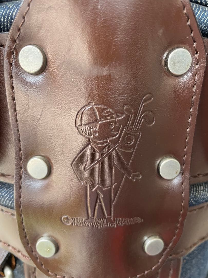 希少 EVISU　エヴィス ゴルフ　キャディバッグ　山根氏サイン入り
