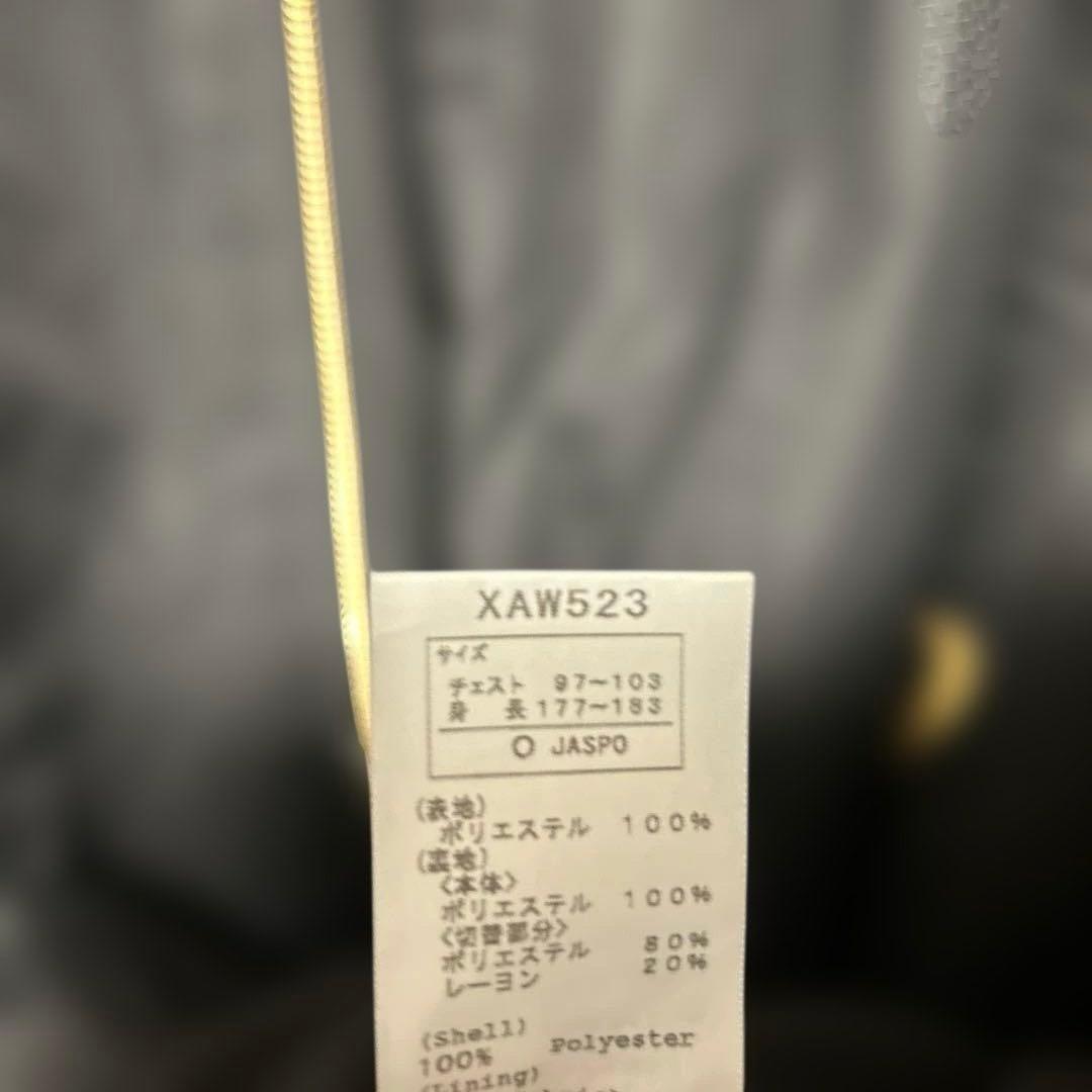 asicsウインドブレーカー セットアップ（上下）XL（O） 黒×金 軽量・保温