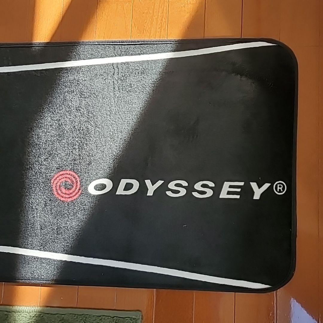 ODYSSEY ゴルフマット スリットデザイン 黒