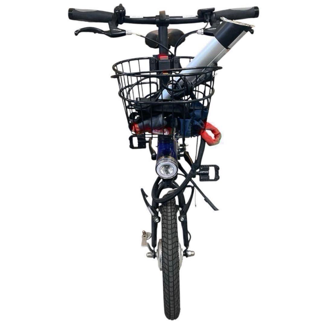 benelli mini Fold 16 popular ブルー 電動自転車
