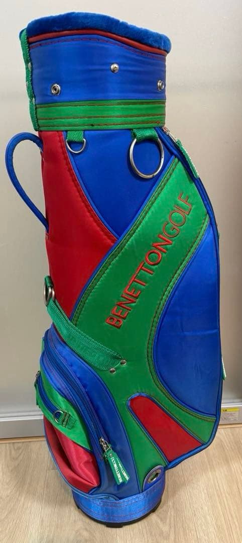 BENETTON GOLF キャディバッグ　ヴィンテージ　ヘッドカバー付き