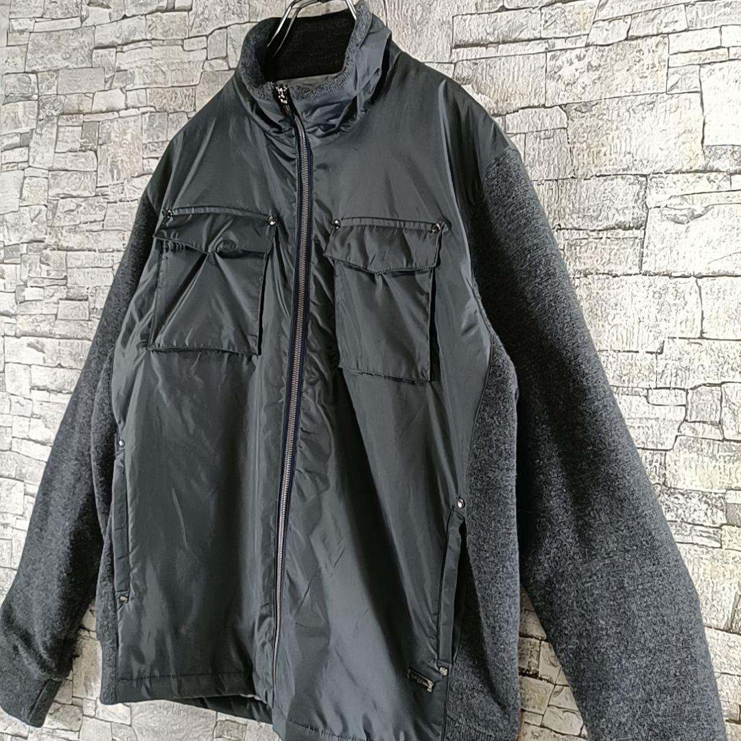 希少✨カルバンクライン ゴルフ ナイロン×ニットギミックドッキングJKT XL