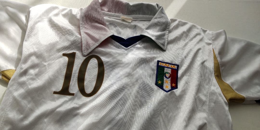 古着⑫イタリア代表　ロベルト・バッジョ　10番　アウェイ　遠征　R.BAGGIO