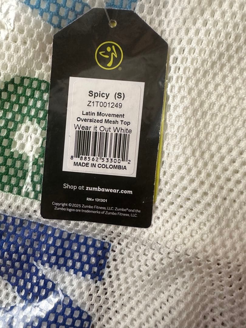 新品　正規品　ズンバ　 ラスト　S メッシュ　Ｔシャツ
