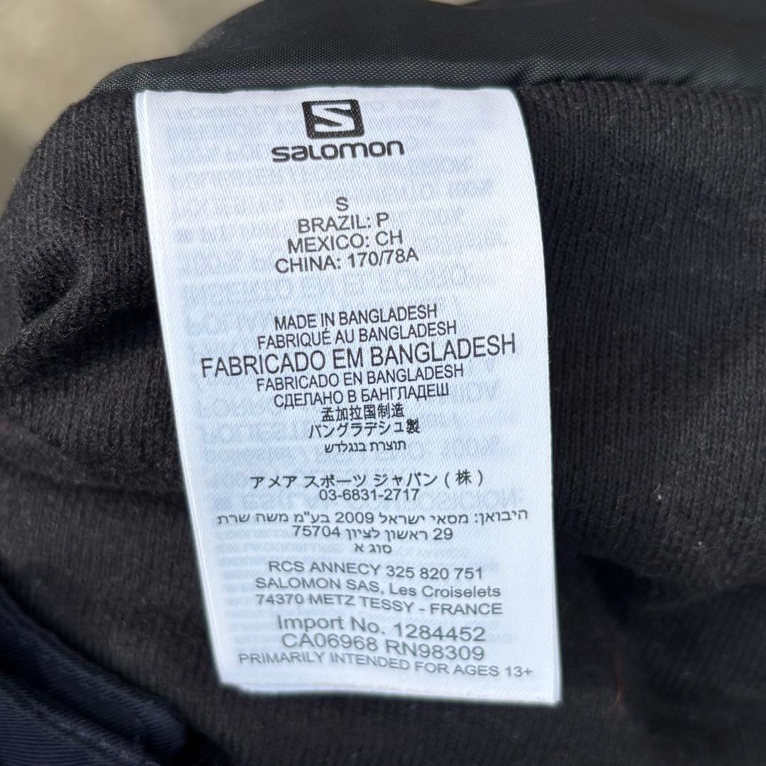 SALOMON スノーボードウェア パンツ 防水 スキー ネイビー シェルパンツ