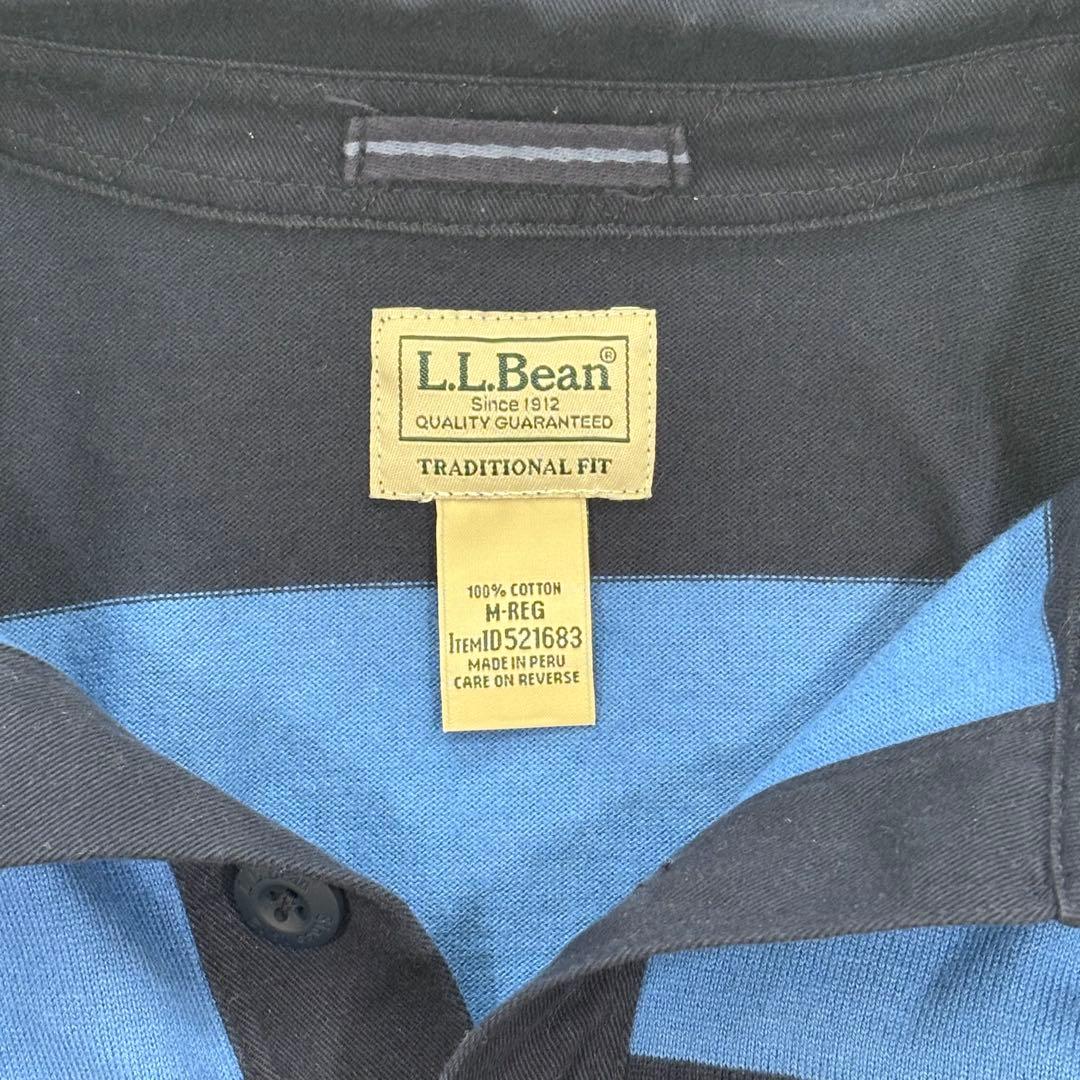 L.L.Bean ストライプ 長袖　ラガーシャツ