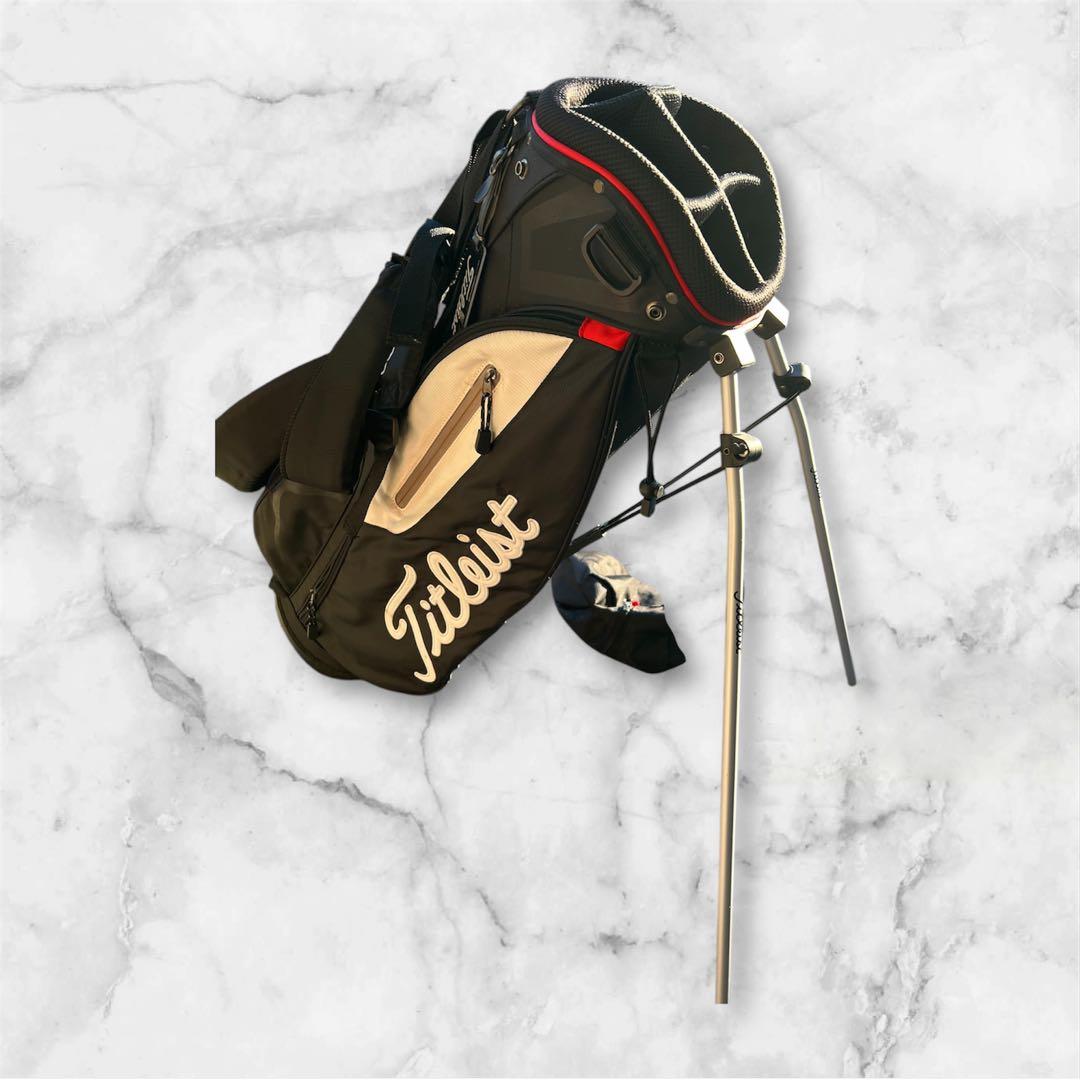 【激安期間限定】Titleist スタンドキャディバッグ 黒・赤　おまけ付き