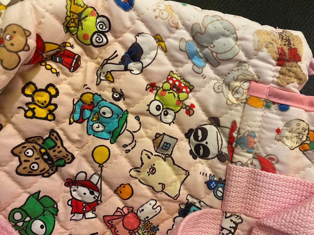 サンリオ　激レア生地　キルティングバッグ　コットンフラワー　幻の柄　コレクション