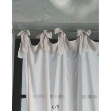 Chez moiカーテンOrganza Basicグレージュ140x220cm